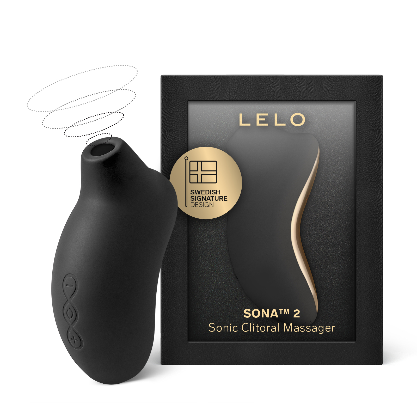 LELO SONA 2 Clit Sucker For Women With 12 Settings, Black